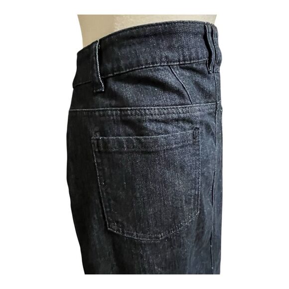 New York & Company Denim Front Button A-line Skirt New10 - Picture 4 of 7